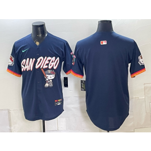 San Diego Padres x Hello kitty Blank Navy Men Jersey