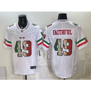San Francisco 49ers 49 Faithful White Mexico F.U.S.E. Vapor Limited Men Jersey