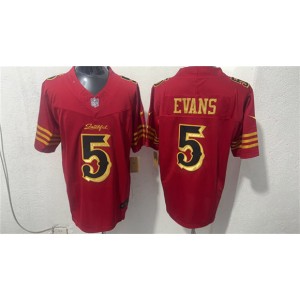 San Francisco 49ers 5 Mike Evans Red Gold Rivalries F.U.S.E. Vapor Limited Men Jersey San Francisco 49ers 5 Mike Evans Red Gold Rivalries F.U.S.E. Vapor Limited Men Jersey