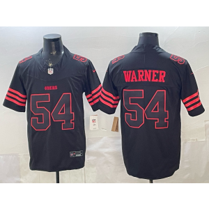 San Francisco 49ers 54 Warner Black Red F.U.S.E. Vapor Limited Men Jersey