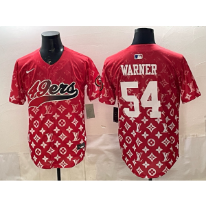 San Francisco 49ers 54 Warner Red Vapor Baseball Limited Men Jersey