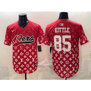 San Francisco 49ers 85 Kittle Red Vapor Baseball Limited Men Jersey