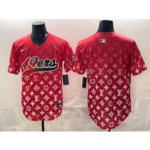 San Francisco 49ers Blank Red Vapor Baseball Limited Men Jersey