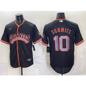San Francisco Giants 10 Schmitt Black 2026 Alternate Men Jersey