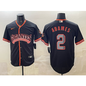 San Francisco Giants 2 Adames Black 2026 Alternate Cool Base Men Jersey