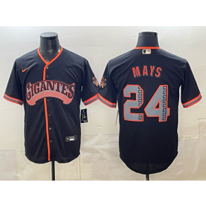 San Francisco Giants 24 Mays Black 2026 Alternate Cool Base Men Jersey