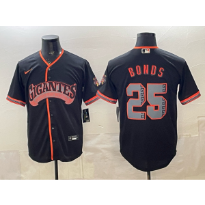 San Francisco Giants 25 Bonds Black 2026 Alternate Cool Base Men Jersey