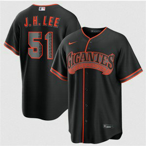 San Francisco Giants 51 Jung Hoo Lee Black 2026 Alternate Cool Base Men Jersey
