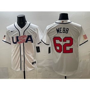 San Francisco Giants 62 Webb White 2026 World Cup Cool Base Men Jersey