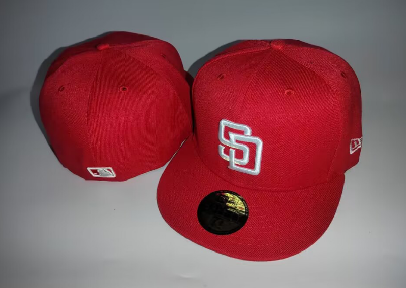 San diego Padre caps red