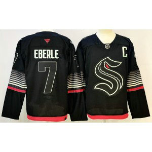 Seattle Kraken 7 Eberle Black New Men Jersey