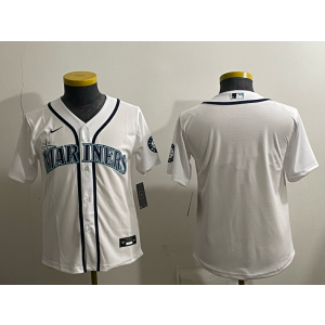 Seattle Mariners Blank White Cool Base Youth Jersey Seattle Mariners Blank White Cool Base Youth Jersey