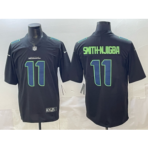 Seattle Seahawks 11 Jaxon Smith-Njigba Black Vapor Limited Men Jersey