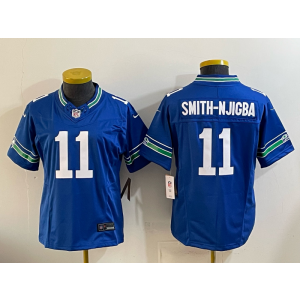 Seattle Seahawks 11 Smith Njigba Blue F.U.S.E. Vapor Limited Women Jersey Seattle Seahawks 11 Smith Njigba Blue F.U.S.E. Vapor Limited Women Jersey