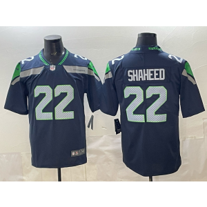 Seattle Seahawks 22 Shaheed Blue Vapor Limited Men Jersey Seattle Seahawks 22 Shaheed Blue Vapor Limited Men Jersey