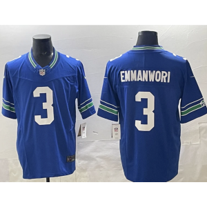 Seattle Seahawks 3 Emmanwori Navy F.U.S.E. Vapor Limited Men Jersey