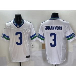 Seattle Seahawks 3 Emmanwori White F.U.S.E. Vapor Limited Men Jersey