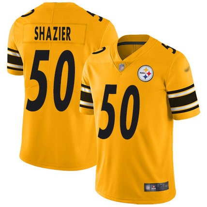 Steelers #50 Ryan Shazier Gold Men's Stitched Football Limited Inverted Legend Jersey