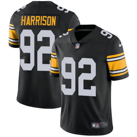 Steelers #92 James Harrison Black Alternate Men's Stitched Football Vapor Untouchable Limited Jersey