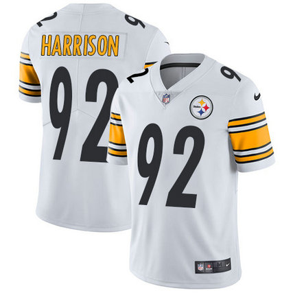 Steelers #92 James Harrison White Men's Stitched Football Vapor Untouchable Limited Jersey