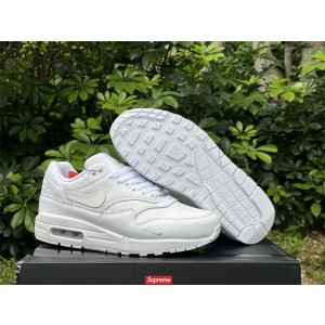 Supreme x Nike Air Max 1 87 White Shoes