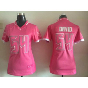 Tampa Bay Buccaneers 54 Lavonte David Pink Women Jersey