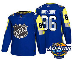 Tampa Bay Lightning #86 Nikita Kucherov Blue 2018 NHL All-Star Men's Stitched Ice Hockey Jersey