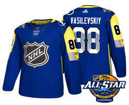 Tampa Bay Lightning #88 Andrei Vasilevskiy Blue 2018 NHL All-Star Men's Stitched Ice Hockey Jersey