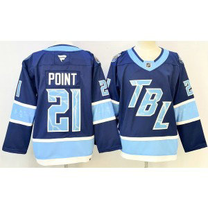 Tampa Bay Lightning 21 Point Blue New Men Jersey