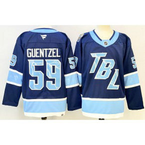 Tampa Bay Lightning 59 Guentzel Blue New Men Jersey