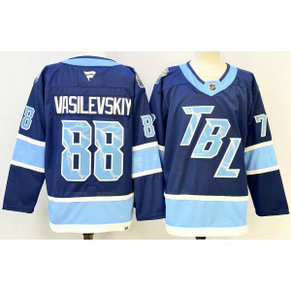 Tampa Bay Lightning 88 Andrei Vasilevskiy Blue New Men Jersey