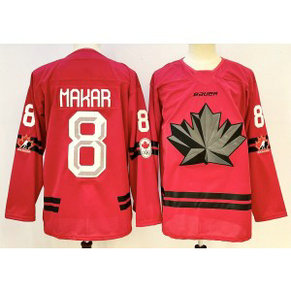 Team Canada 8 Makar Red 2025 New Men Jersey