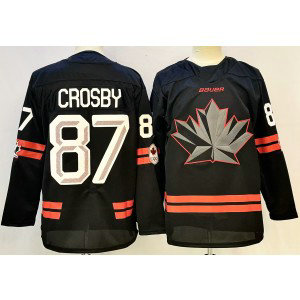 Team Canada 87 Sidney Crosby Black 2025 New Men Jersey