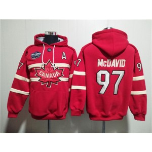 Team Canada 97 Connor McDavid Red Ageless Lace Up Pullover Hoodie