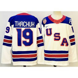 Team USA 19 Tkachuk White New Men Jersey Team USA 19 Tkachuk White New Men Jersey