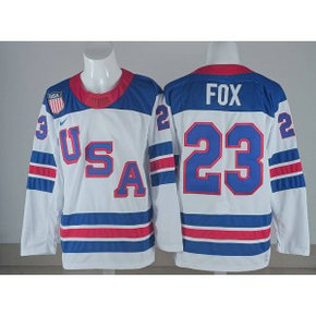 Team USA 23 Fox White New Men Jersey Team USA 23 Fox White New Men Jersey