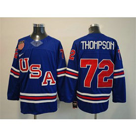 Team USA 72 Tage Thompson Royal New Men Jersey