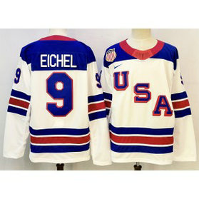 Team USA 9 Eichel White New Men Jersey Team USA 9 Eichel White New Men Jersey