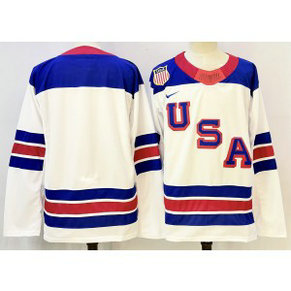 Team USA Blank White New Men Jersey Team USA Blank White New Men Jersey