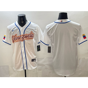 Team Venezuela Blank White 2026 World Cup Cool Base Men Jersey