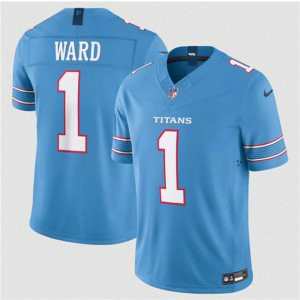 Tennessee Titans 1 Cameron Ward Light Blue 2026 F.U.S.E. Vapor Limited Men Jersey