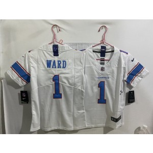 Tennessee Titans 1 Cameron Ward White Vapor Limited Youth Jersey