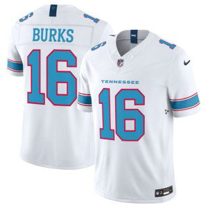 Tennessee Titans 16 Treylon Burks White 2026 F.U.S.E. Vapor Limited Men Jersey