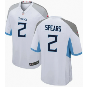 Tennessee Titans 2 Tyjae Spears White Vapor Limited Men Jersey