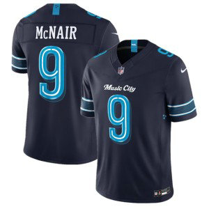 Tennessee Titans 9 Steve McNair Navy 2026 Music City Rivalries F.U.S.E. Vapor Limited Men Jersey