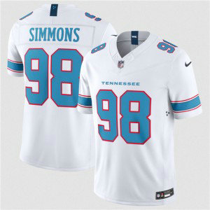 Tennessee Titans 98 Cameron Ward White 2026 F.U.S.E. Vapor Limited Men Jersey