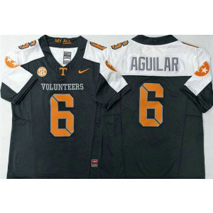 Tennessee Volunteers 6 Joey Aguilar White Black 2025 F.U.S.E. Vapor Limited Men Jersey