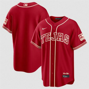 Texas Rangers Blank Red 2026 City Connect Cool Base Men Jersey
