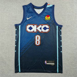 Thunder 8 Williams New City Men Jersey