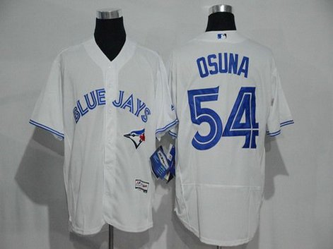 Toronto Blue Jays #54 Roberto Osuna White Home 2016 Flexbase Majestic Baseball Jersey